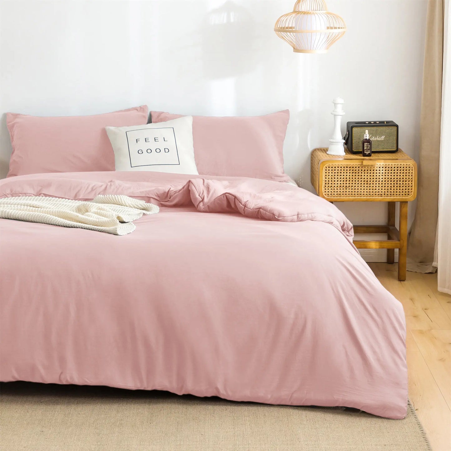 Reversible Soft Microfiber Comforter Set – Lightweight All-Season Fluffy Bedding