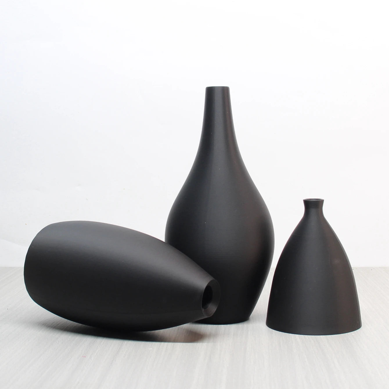 3-Piece Matte Vase Set – Modern Minimalist Decorative Vases for Home or Living Room