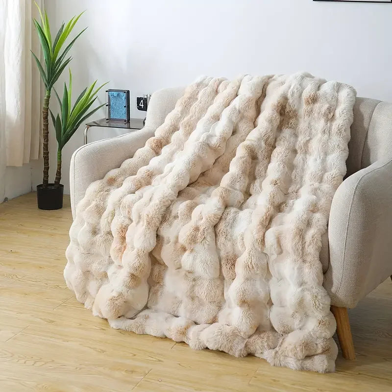 Soft Knit Throw Blanket – Lightweight 100% Polyester Bed & Sofa Blanket