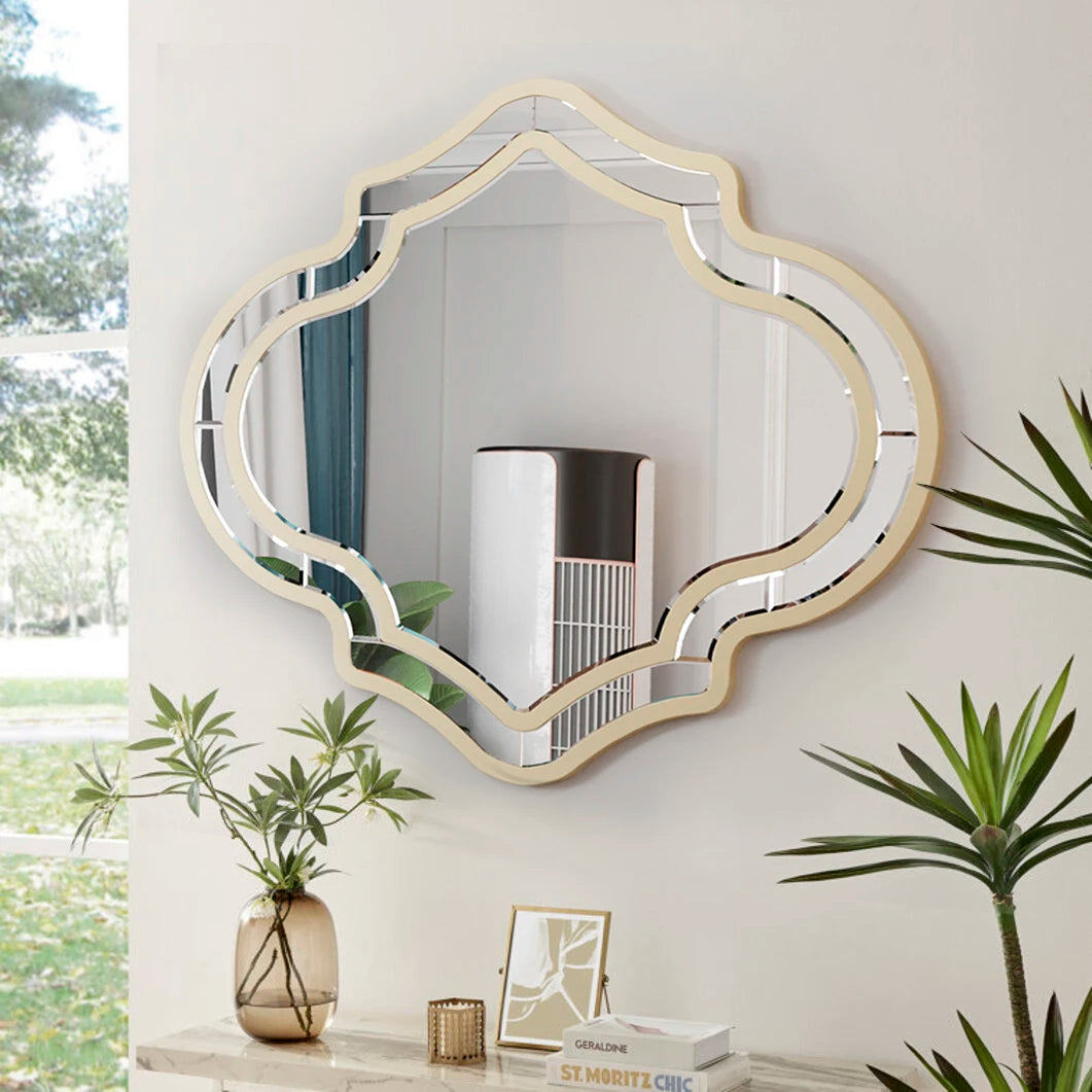 Large Gold Wall Mirror – Modern Decorative Accent