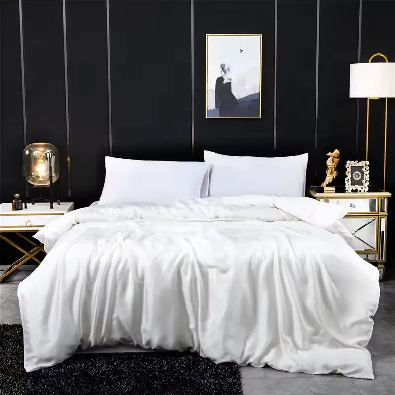 100% Lyocell Silk Duvet Cover – Ultra-Soft, Breathable & Luxurious Bedding