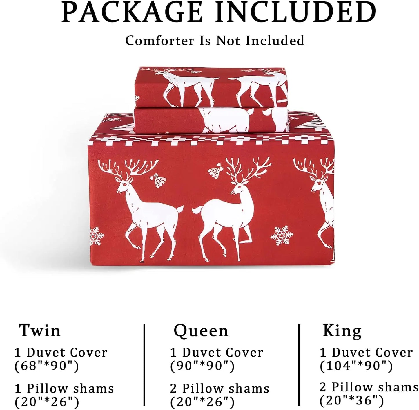 Christmas Duvet Cover Set – Reversible Holiday Bedding 🎄❤️