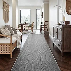 Boho Khaki Washable Area Rug 6x9 – Non-Slip 3D Moroccan Living Room Carpet