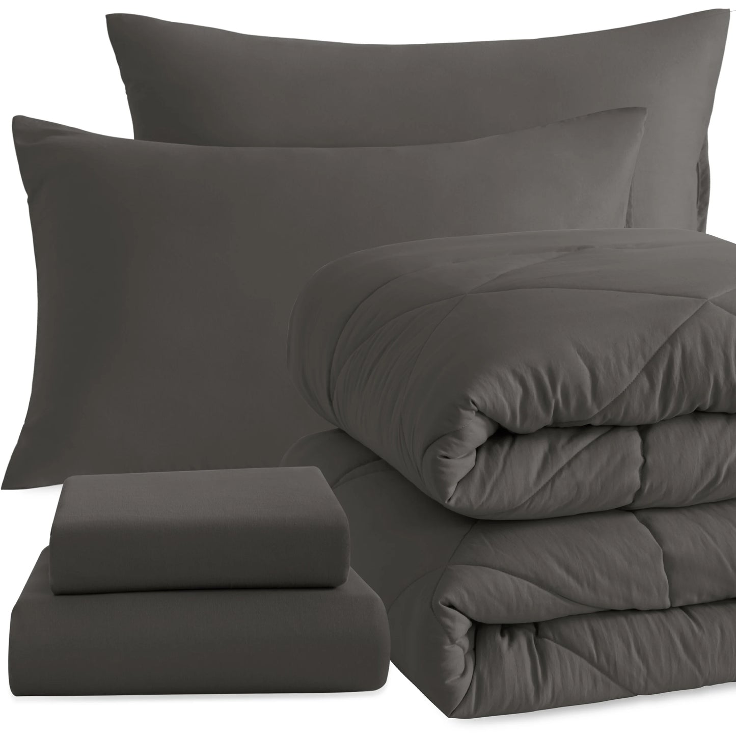 5-Piece Brushed Microfiber Comforter Set | Ultra Soft, Durable & Breathable Bedding Ensemble