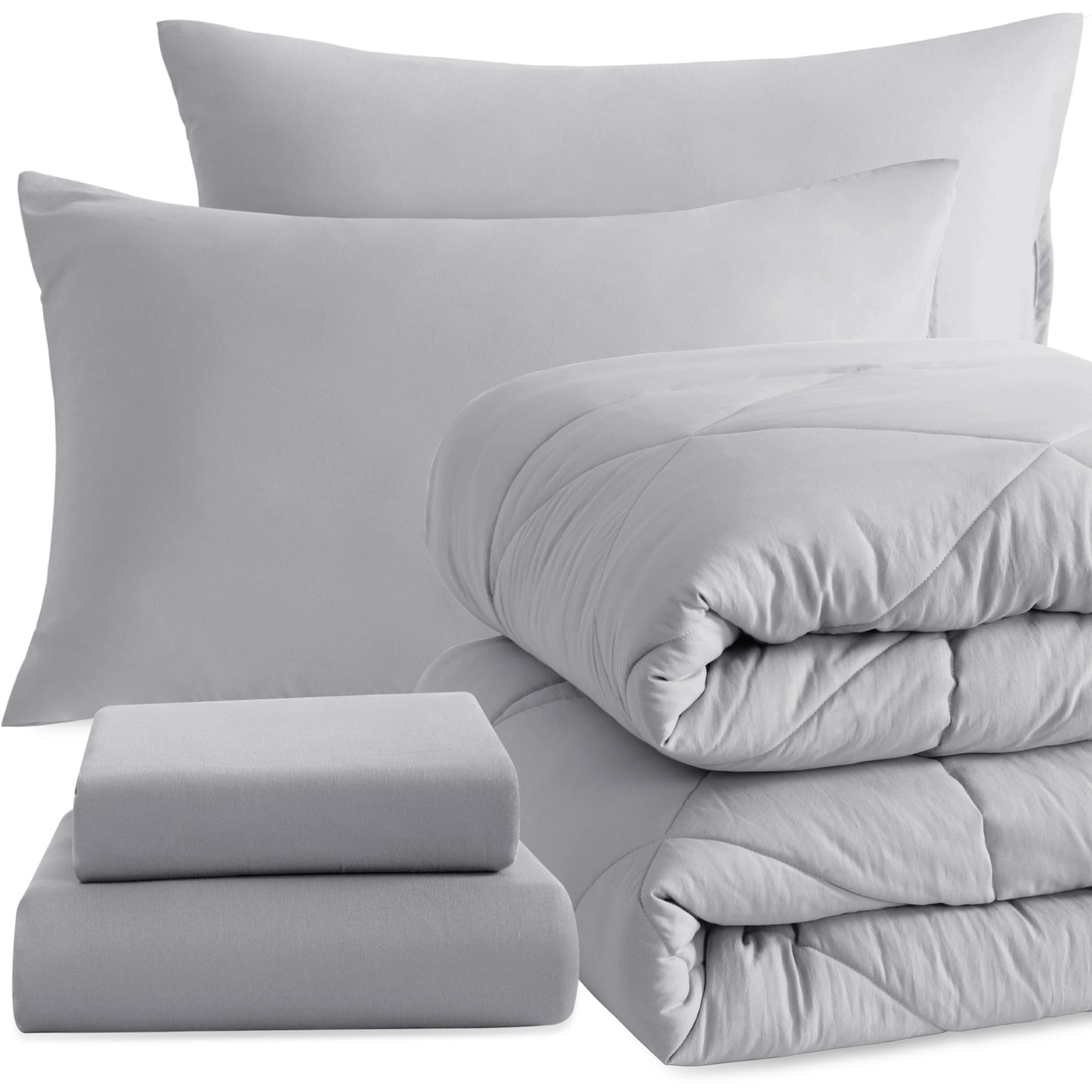 5-Piece Brushed Microfiber Comforter Set | Ultra Soft, Durable & Breathable Bedding Ensemble