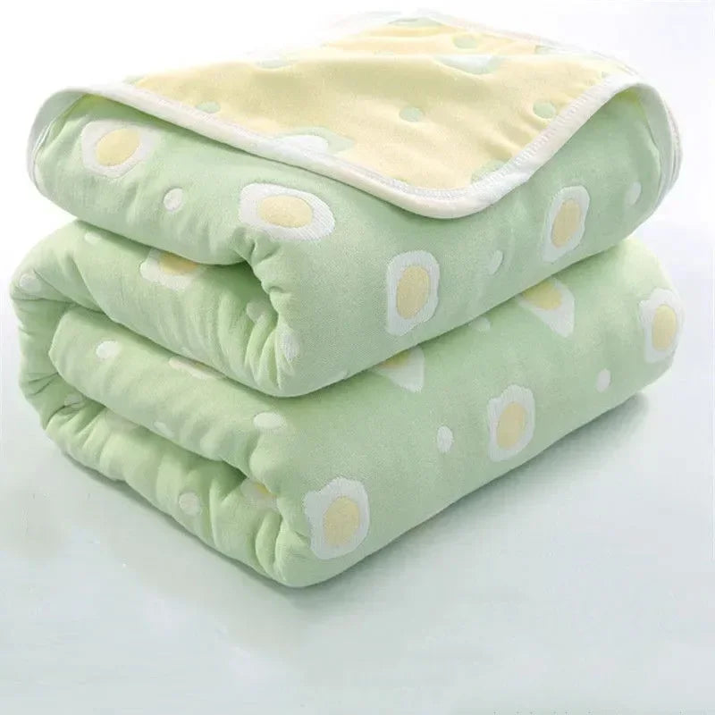 🌿 100% Cotton Pastoral Style Thread Blanket – Soft, Breathable & Lightweight Throw for Home, Travel, and Outdoor Use