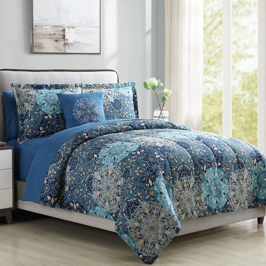 Jacquard Microfiber Comforter – Soft & Reversible Bedspread