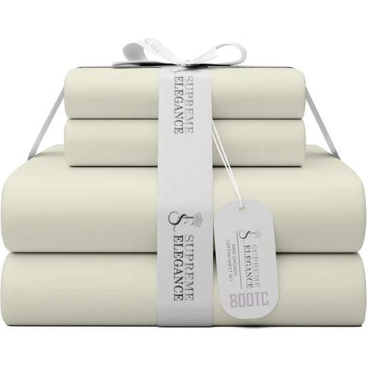 Luxury King Cotton-Polyester Sateen Sheet Set – Soft & Smooth