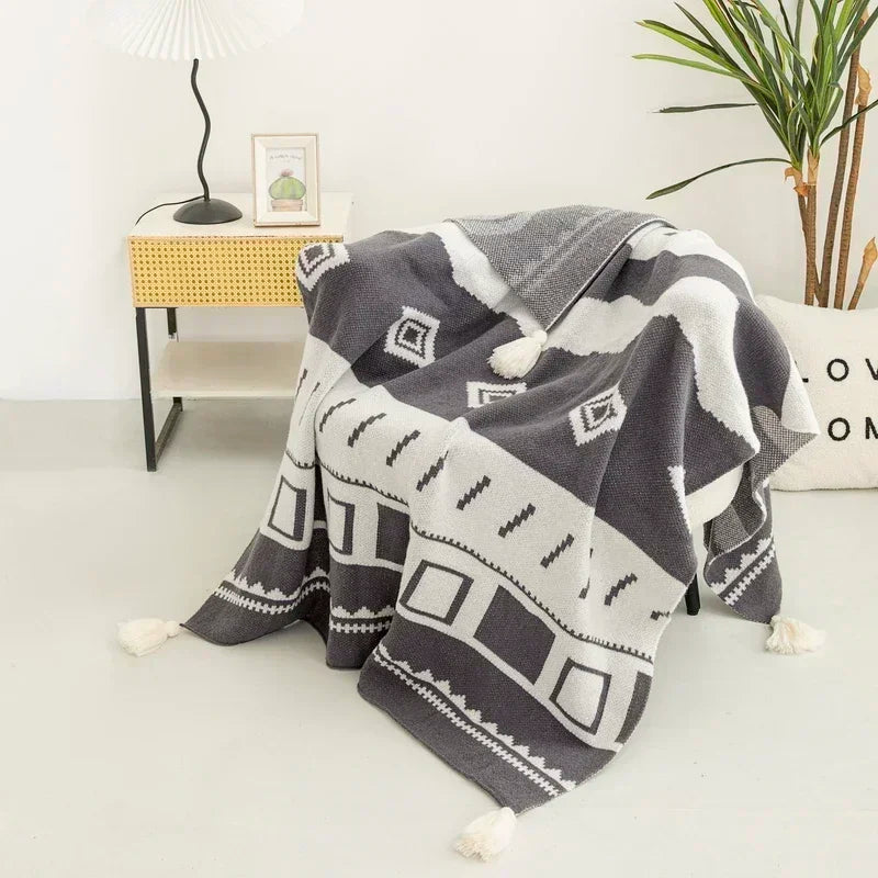 Bohemian Blanket – Soft Knit Summer Throw