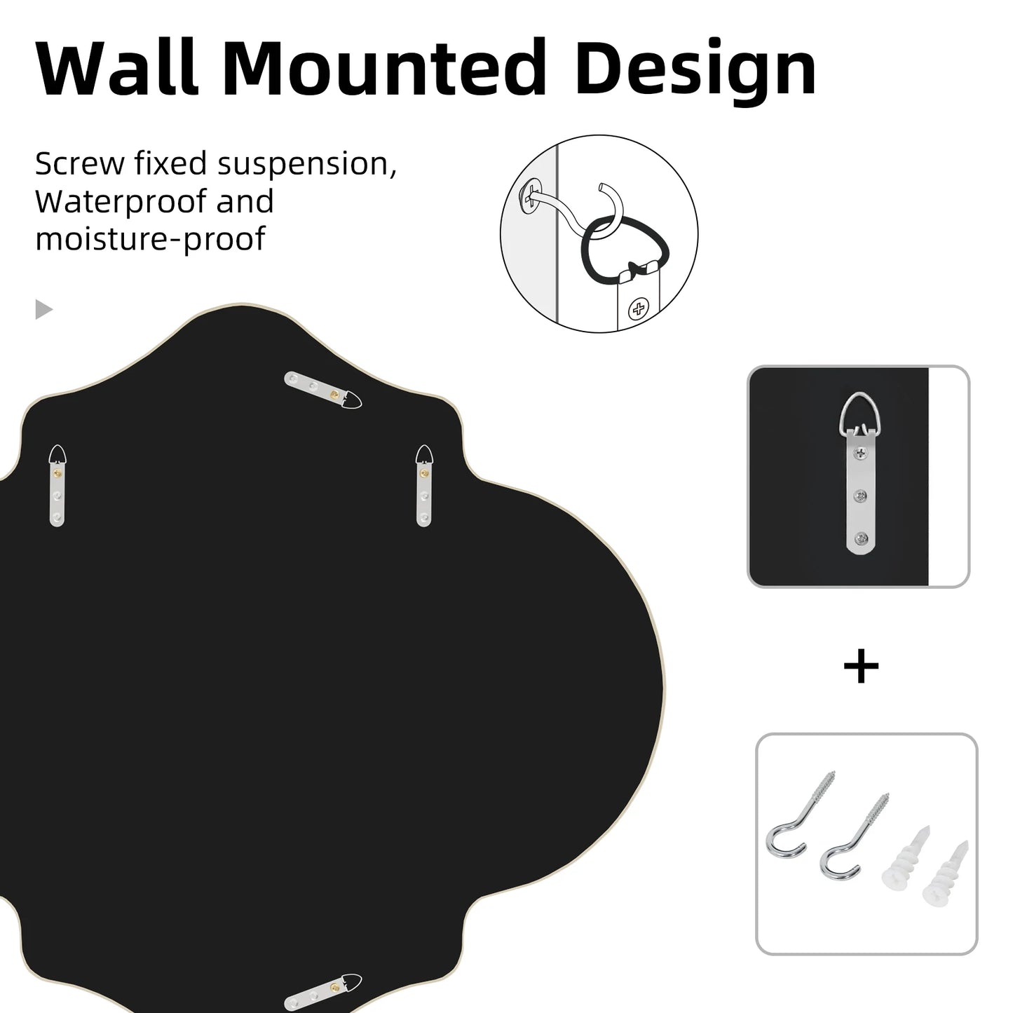 Large Gold Wall Mirror – Modern Decorative Accent