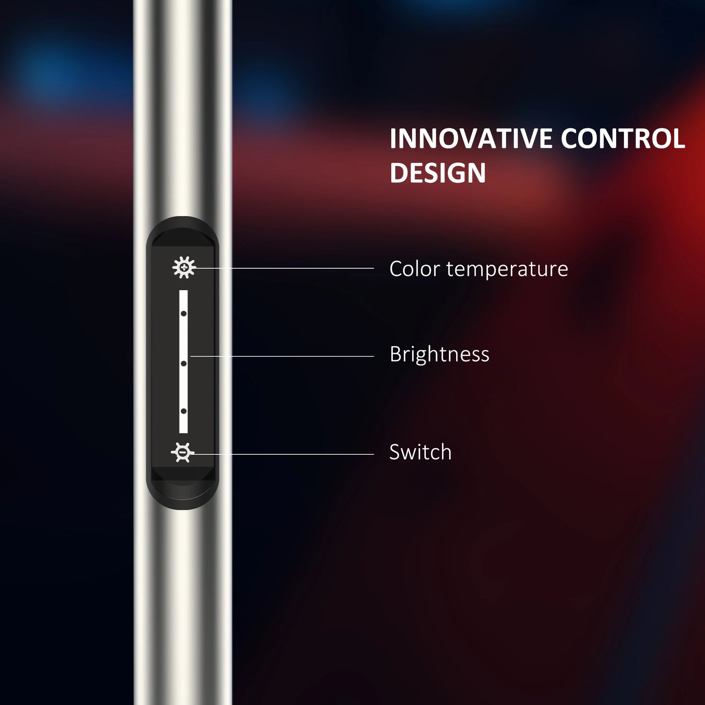 68.7" LED Standing Floor Lamp with Remote Control – Modern Dimmable Lighting