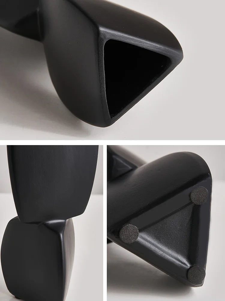 Modern Minimalist Ceramic Vase – Nordic Home Decor Flower Pot for Living Room & Office