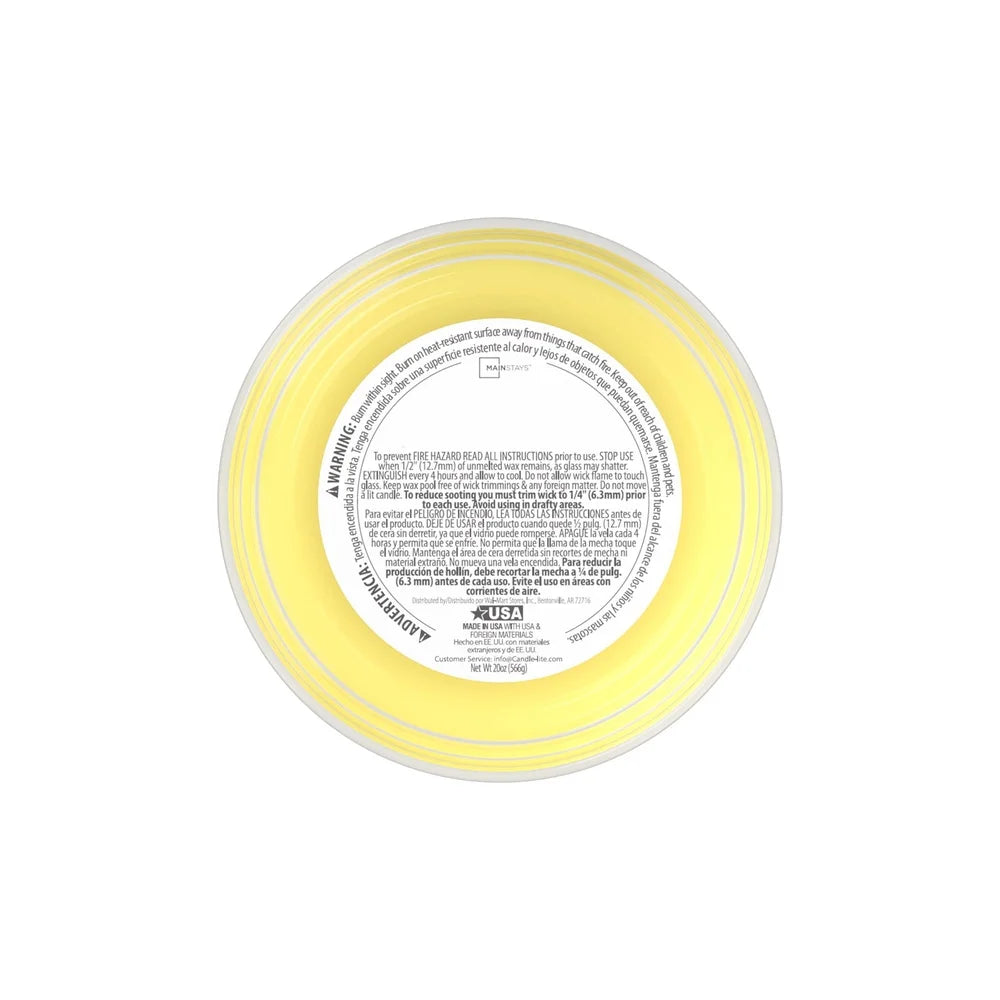 🍋 Sweet Sugared Lemon Candle – 20 oz Limoncello Scent | Long 100h Burn, Decorative Glass Jar | Home & Gift