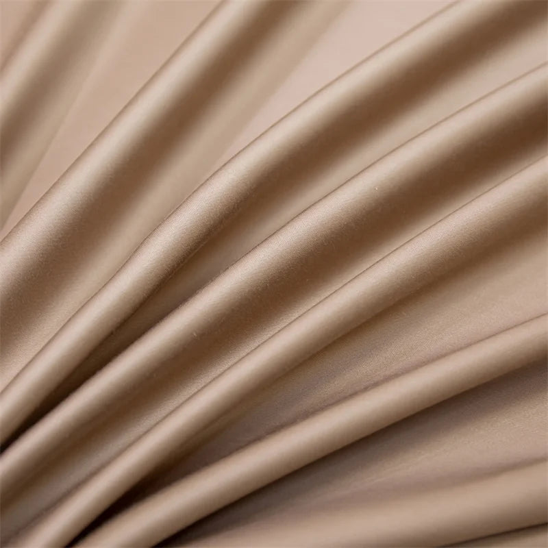 Luxury 100% Bamboo Fiber Bed Sheet | Ultra Soft Cooling Flat Sheet & Pillowcases | Breathable Silky Bedding