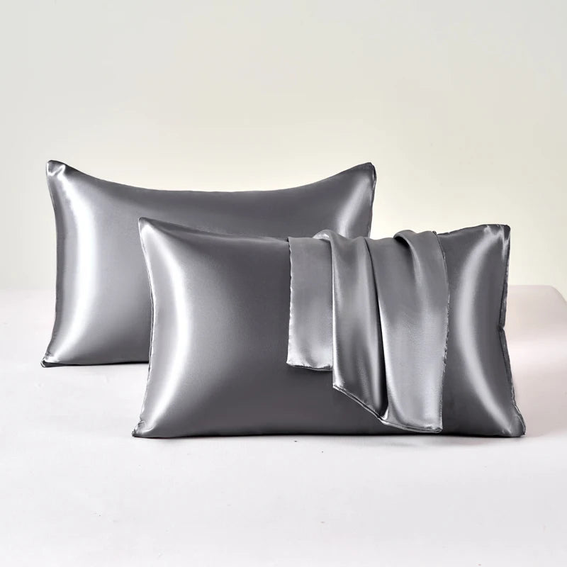 2-Piece Satin Pillowcase Set – Smooth, Soft, Hair & Skin Friendly, 100% Polyester