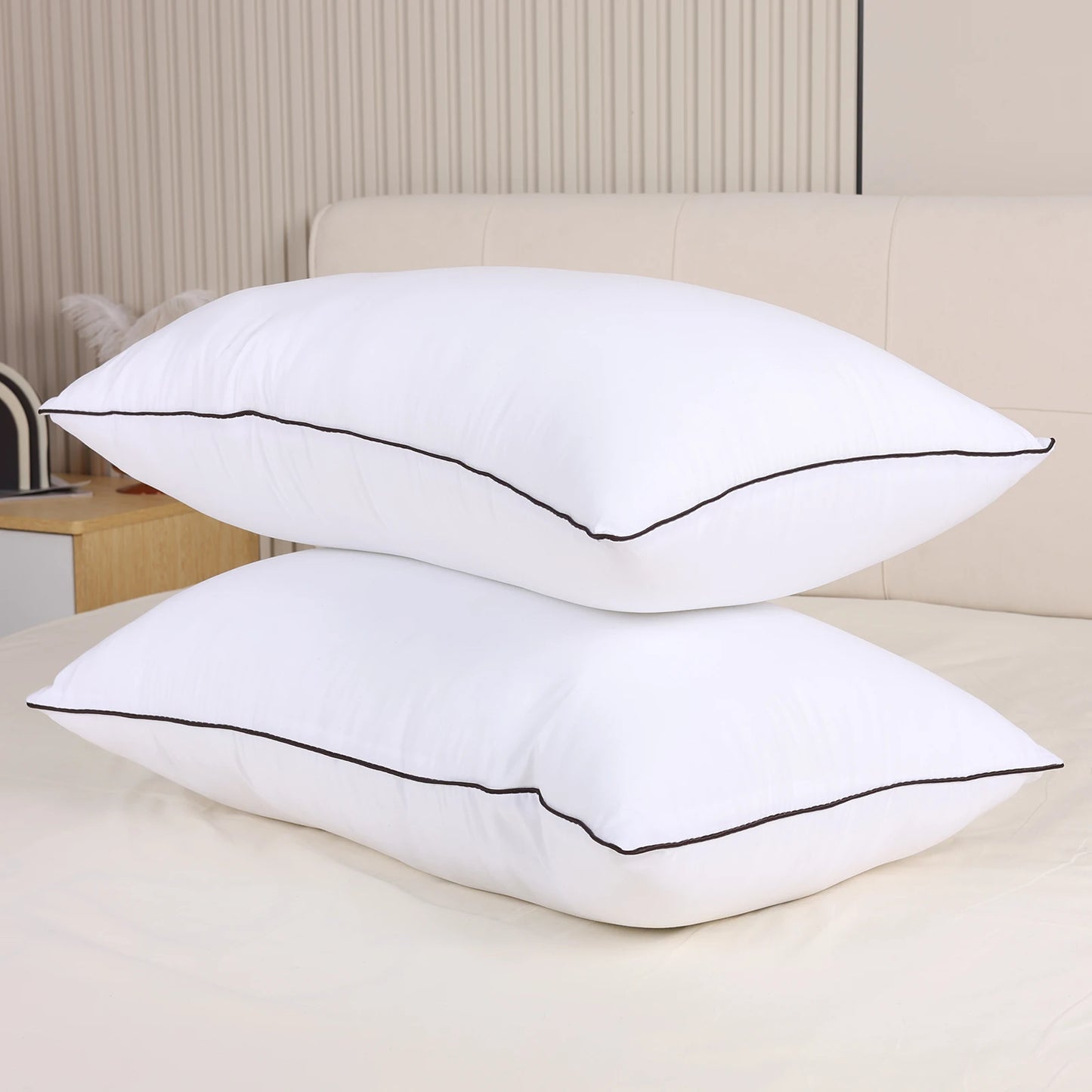 Luxury Hotel Pillow – High Loft, Neck Support, All-Season Comfort