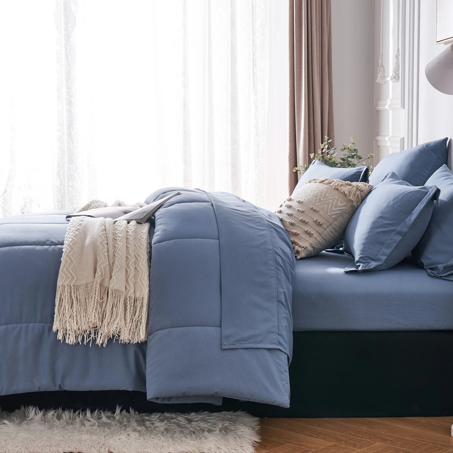 7-Piece Bed-in-a-Bag Comforter Set