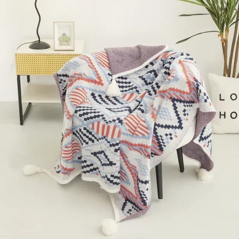 Bohemian Blanket – Soft Knit Summer Throw