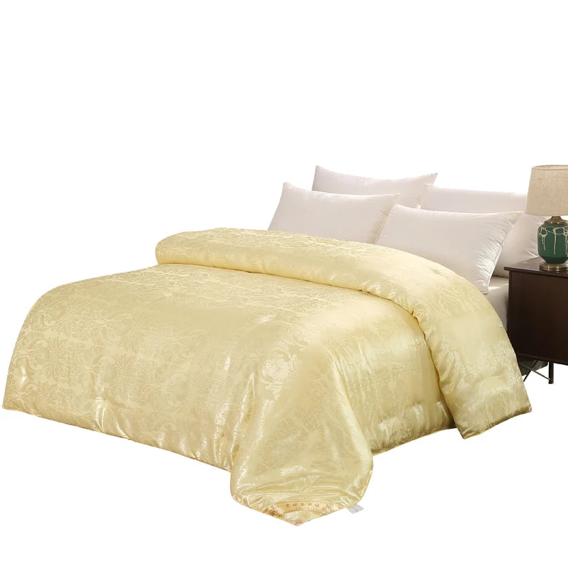 Mulberry Silk Comforter Duvet – Luxury Jacquard Quilt