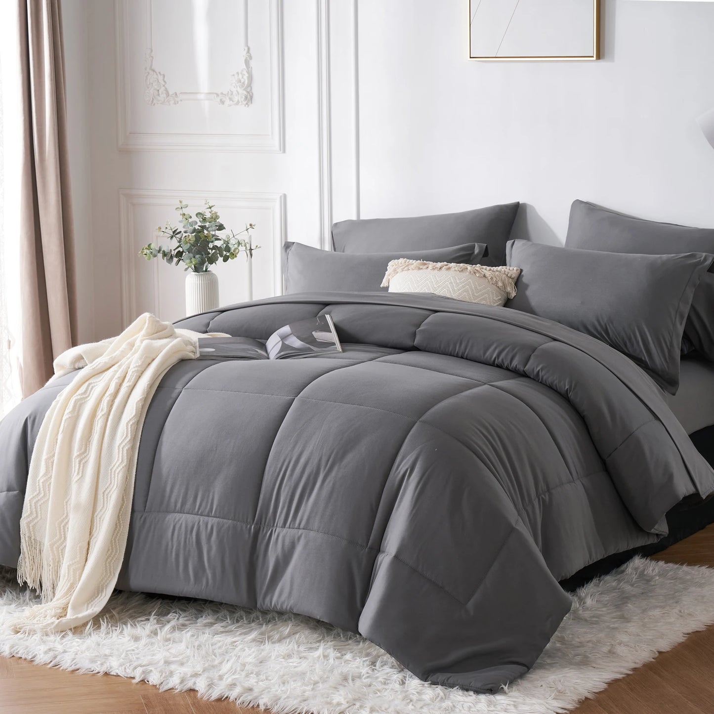 7-Piece Bed-in-a-Bag Comforter Set