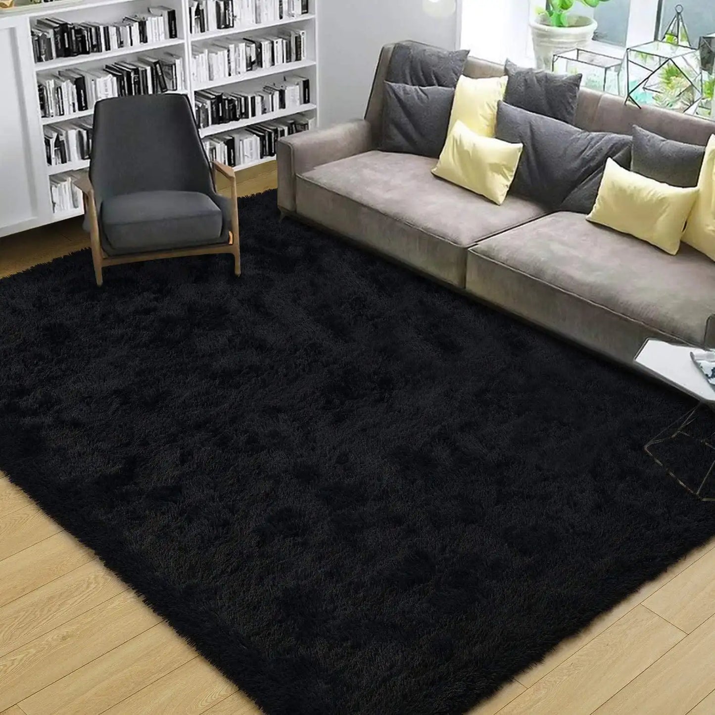 Fluffy Area Rug – Soft Non-Slip Carpet for Bedroom, Living Room & Kids’ Rooms