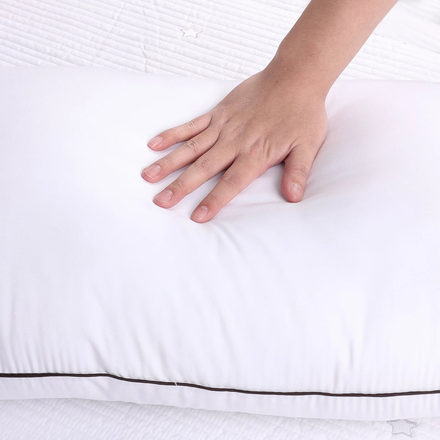 Luxury Hotel Pillow – High Loft, Neck Support, All-Season Comfort