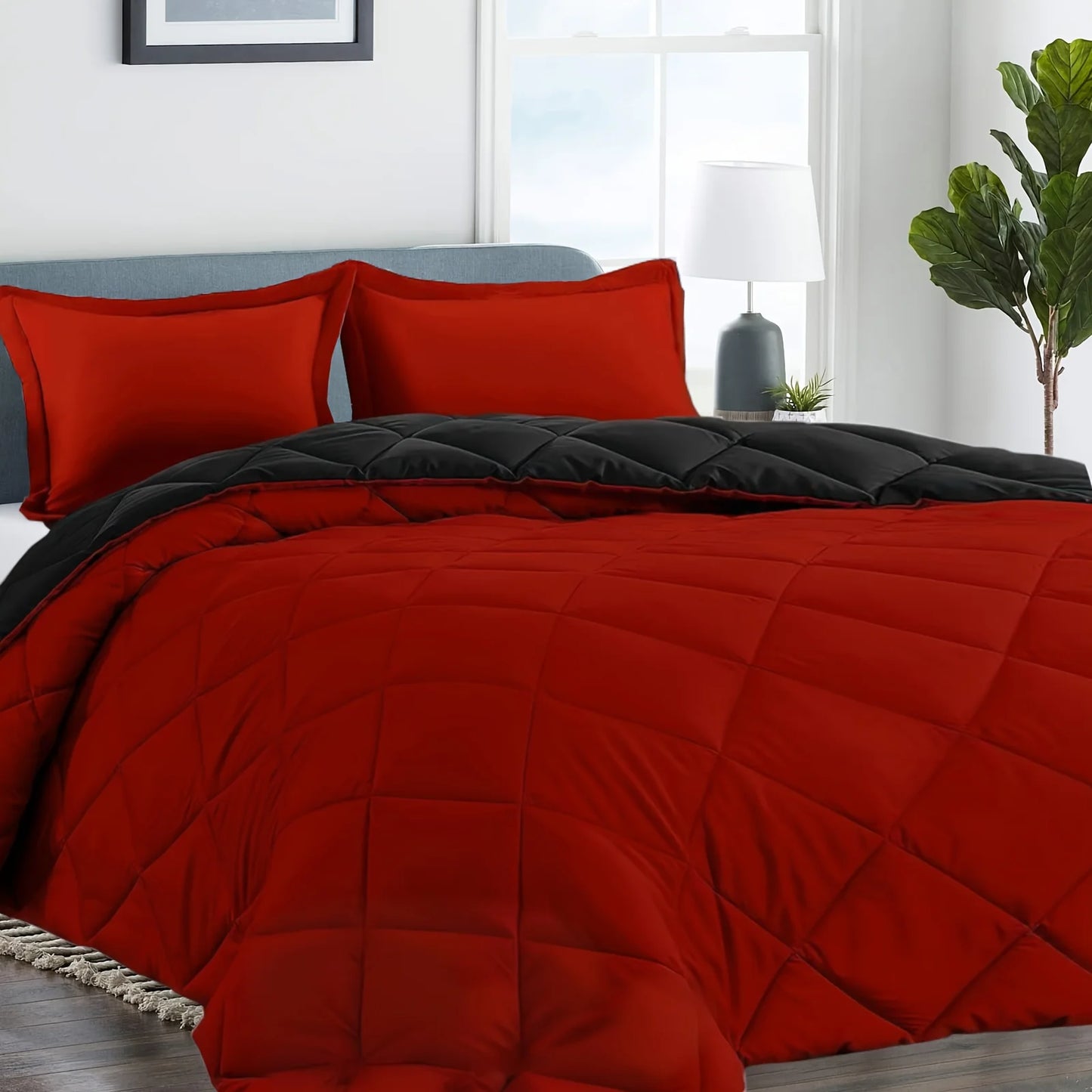 Full-Size Bed Comforter Set – Soft, Breathable All-Season Bedding (2 or 3 Pieces)