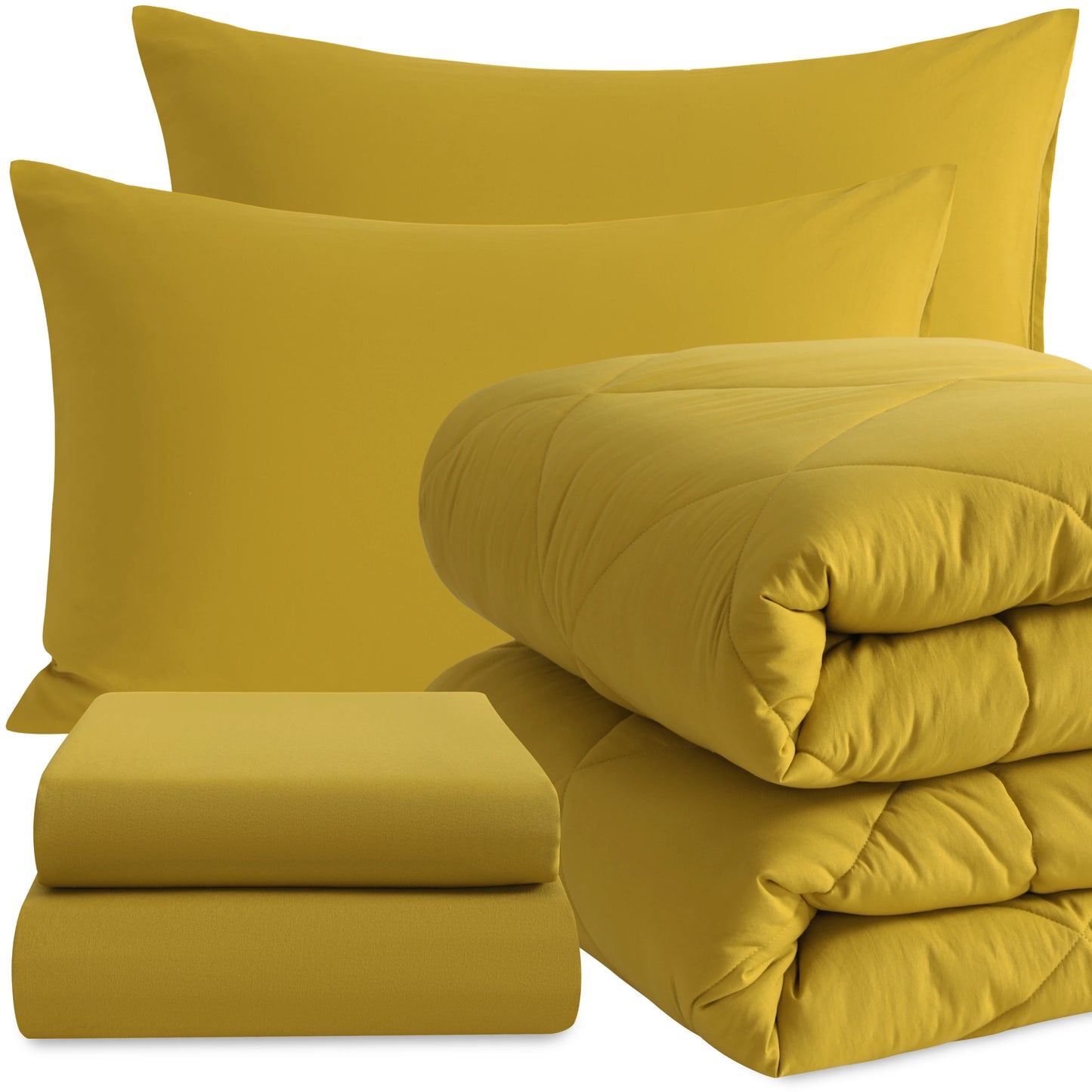 5-Piece Brushed Microfiber Comforter Set | Ultra Soft, Durable & Breathable Bedding Ensemble