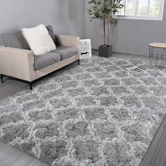 Geometric Plush Carpet – Large Area Rug, Ultra-Soft Decorative Carpet