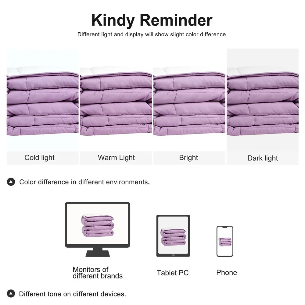 Lightweight Down Comforter Twin Size – Soft, Breathable & All-Season Warmth