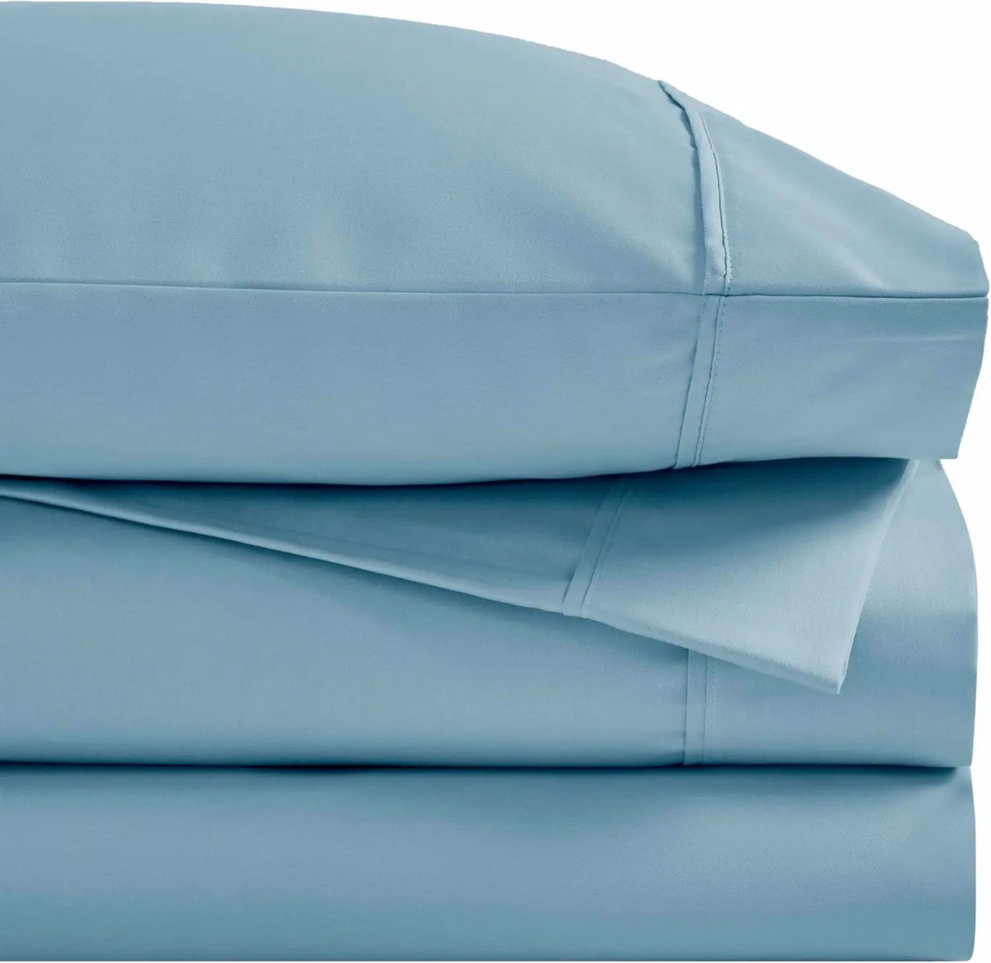 Luxury Cotton-Rich Sateen Sheet Set – 1500 Thread Count, King Size (White)