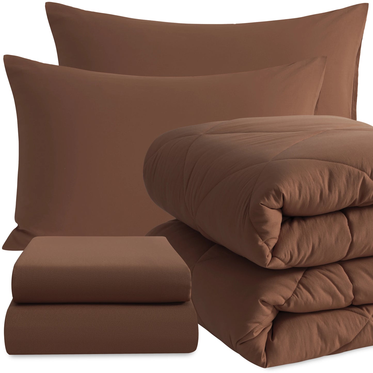 5-Piece Brushed Microfiber Comforter Set | Ultra Soft, Durable & Breathable Bedding Ensemble