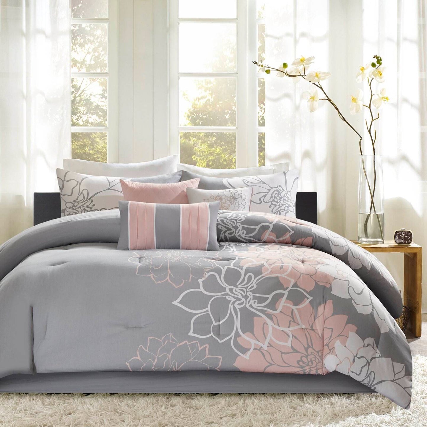 Casa Velora Luxe Cotton Jacquard Bedding Set – 4-Piece European Elegance