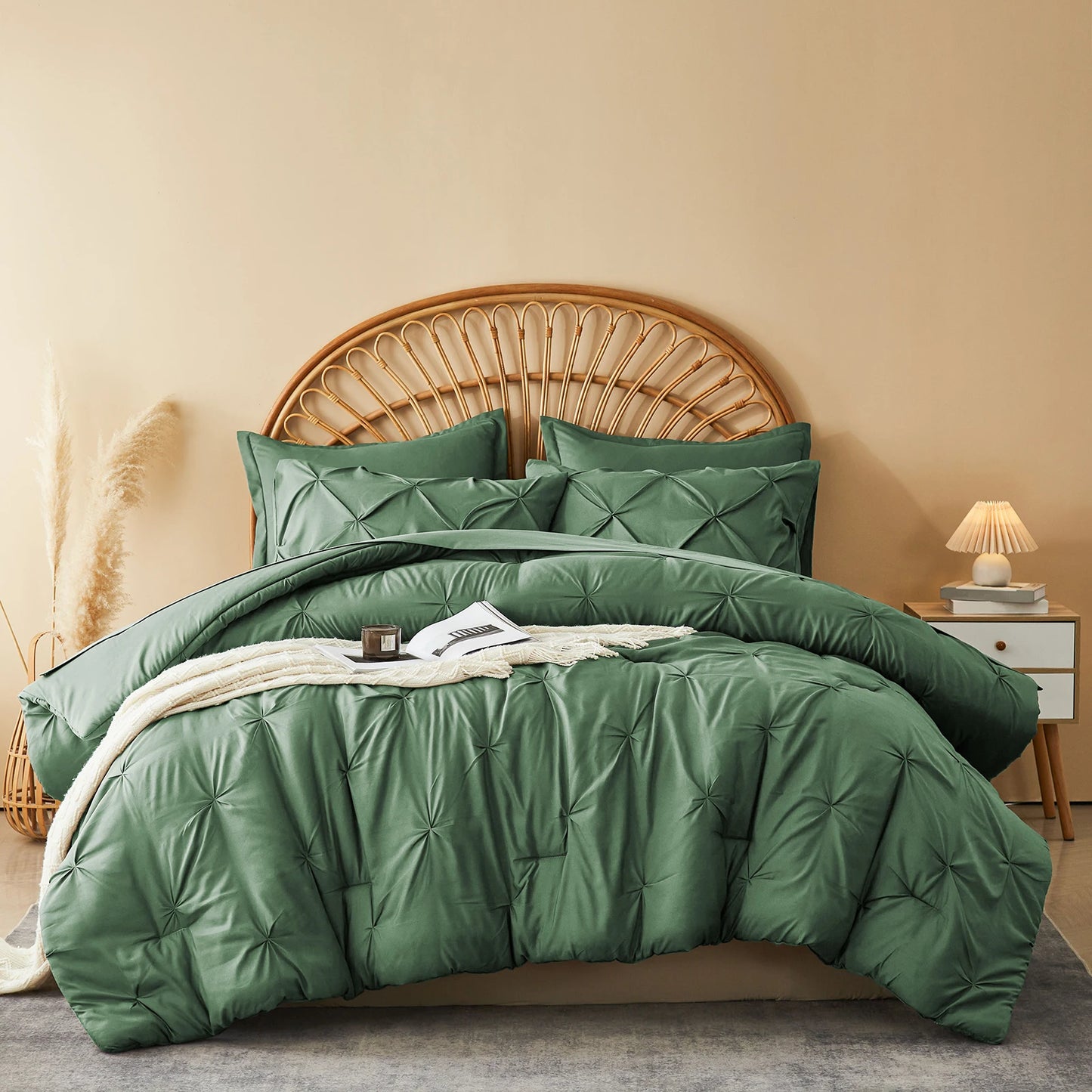 5/7-Piece Comforter Set – Queen “Bed-in-a-Bag” with Sheets & Pillowcases